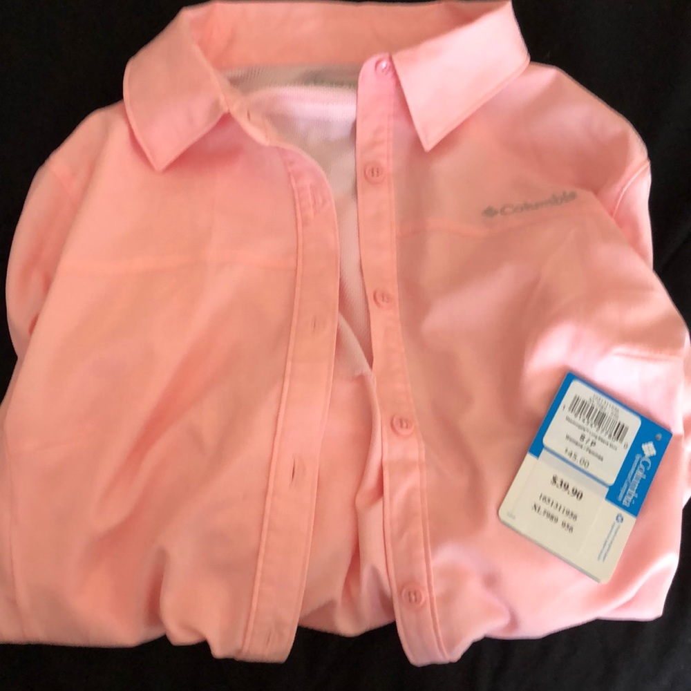Columbia omnishade button down shirt